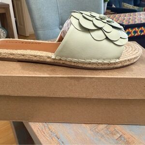 Lucky Brand Women's Cream Espadrille Slides